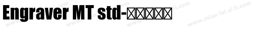 Engraver MT std字体转换